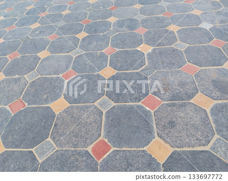 Marble granite colour panorama background wall surface 133697772