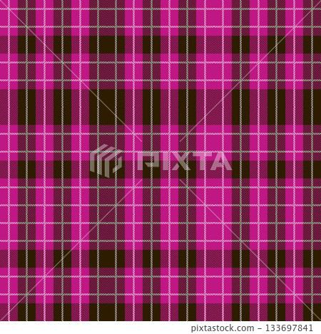Pink Scotland textile seamless pattern. Fabric texture check tartan plaid. Abstract geometric background for cloth, fabric. Monochrome graphic repeating design. Modern squared ornament Pink Scotland textile seamless pattern. Fabric texture check tartan plaid. Abstract geometric background for cloth, fabric. Monochrome graphic repeating design. Modern squared ornament 133697841