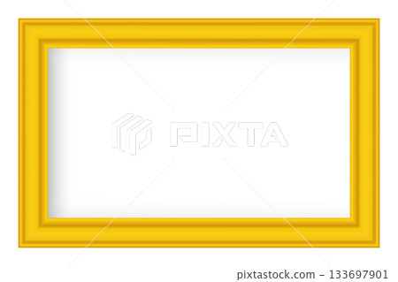 Squared golden vintage textured wooden frame for your design. Vintage cover. Place for text. Vintage antique gold beautiful frames for paintings or photographs. Template vector illustration Squared golden vintage textured wooden frame for your design. Vintage cover. Place for text. Vintage antique gold beautiful frames for paintings or photographs. Template vector illustration 133697901