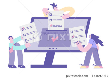 Online elections and making choice concept Online elections and making choice concept 133697917