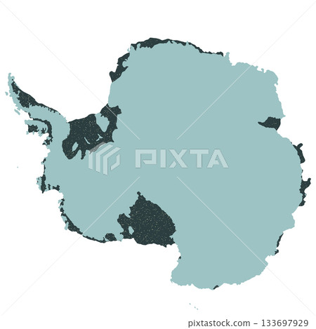 Map of Antarctica, sign silhouette. World Map Globe. Vector Illustration isolated on white background. Antarctic continent Map of Antarctica, sign silhouette. World Map Globe. Vector Illustration isolated on white background. Antarctic continent 133697929