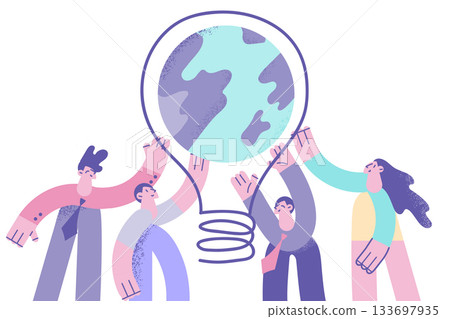 Teamwork and Business Innovative ideas concept. Teamwork and Business Innovative ideas concept. 133697935