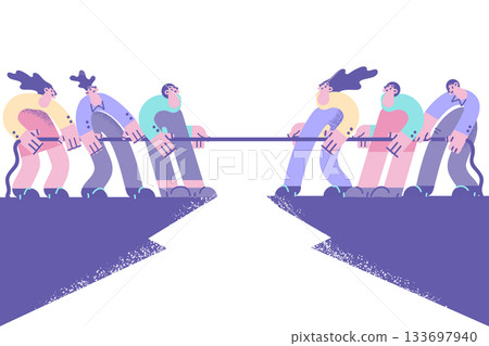 Business contest, rivalry, challenge concept Business contest, rivalry, challenge concept 133697940