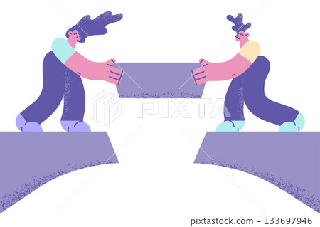 Teamwork, collaboration and cooperation concept Teamwork, collaboration and cooperation concept 133697946