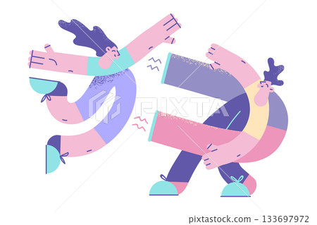 Attracting women and being handsome concept 133697972