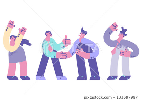 Agreement, handshake and collaboration concept Agreement, handshake and collaboration concept 133697987