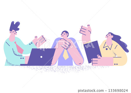 Brainstorm, business discussion and communication concept 133698024