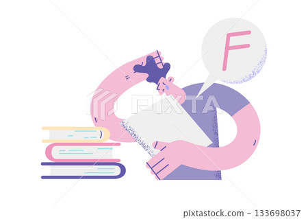 Exhaustion and tiredness stress concept 133698037