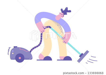 Housework and cleaning home concept Housework and cleaning home concept 133698068