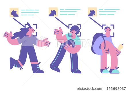 Face identity and identification concept 133698087
