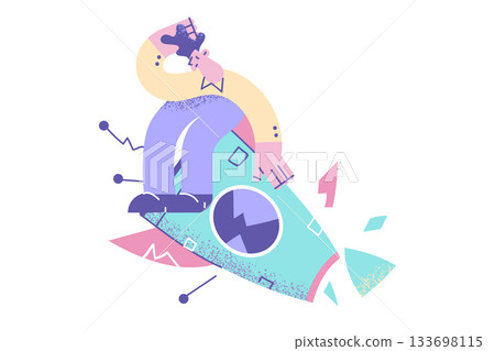 Business startup, innovation and development concept 133698115