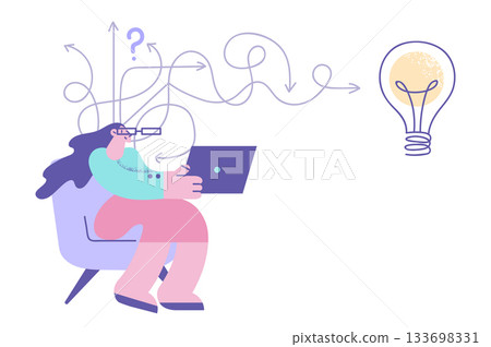 Creativity and innovative ideas concept Creativity and innovative ideas concept 133698331