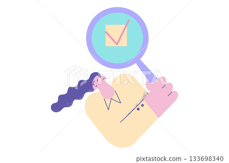 Finding solution in business concept 133698340