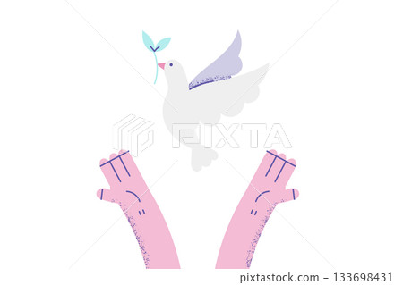 Freedom and good news concept 133698431