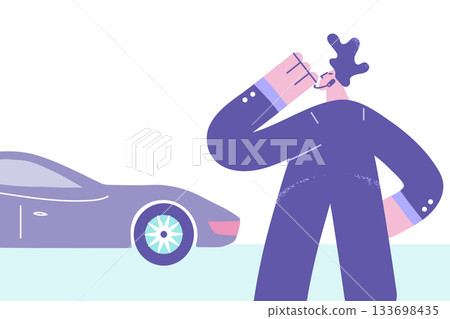 Security service of star or businessman concept. Security service of star or businessman concept. 133698435