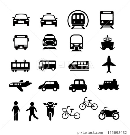 車輛圖標集 133698482