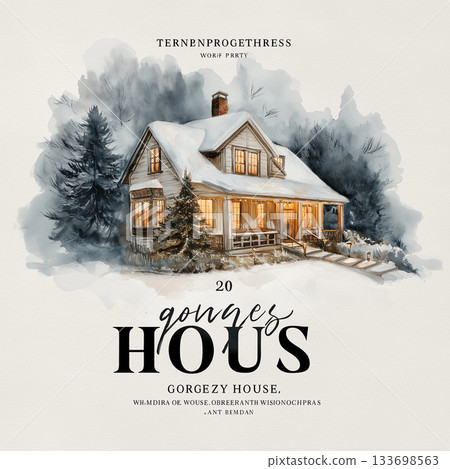 Charming Christmas Illustrations Featuring Elves Santa Animals Trucks and Festive Decor 133698563