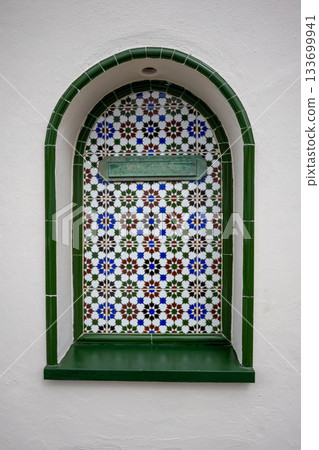 Postbox with azulejos, Tenerife, Canary Islands, Spain Postbox with azulejos, Tenerife, Canary Islands, Spain 133699941