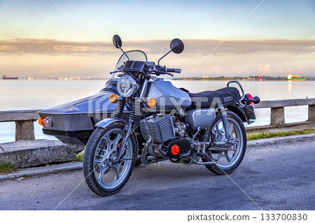 motorcycle with Sidecar  133700830