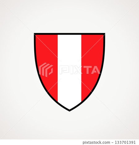 Shield - flag of Peru 133701391
