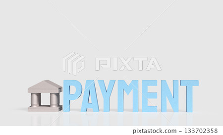 Banking Payment Financial Transaction Concept 3d render. 133702358