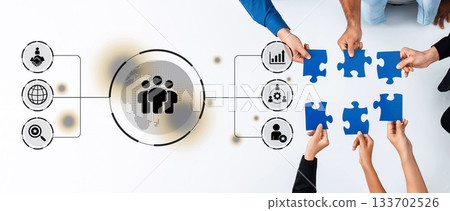 Global business management and teamwork strategy Parse 133702526