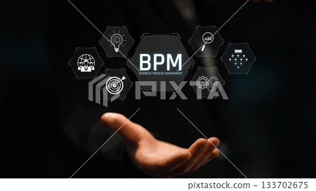 Business Process Management Strategy Concept Marrow 133702675