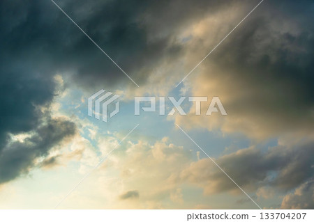 Autumn sky: Sky and clouds at dusk 25 Autumn sky: Sky and clouds at dusk 25 133704207