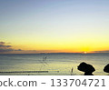 美麗的海灘日落 133704721