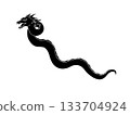 Black and white illustration of the Hydra monster (with white border) 133704924