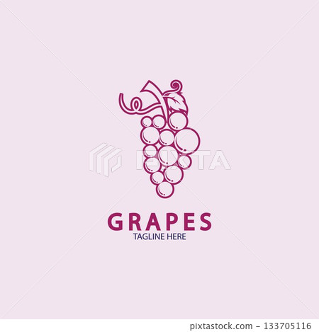 Grapes vector icon illustration design Grapes vector icon illustration design 133705116
