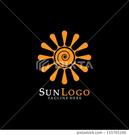 Sun Vector illustration Icon 133705280