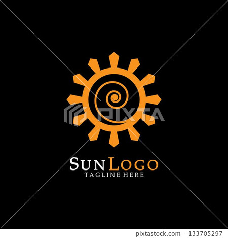 Sun Vector illustration Icon 133705297