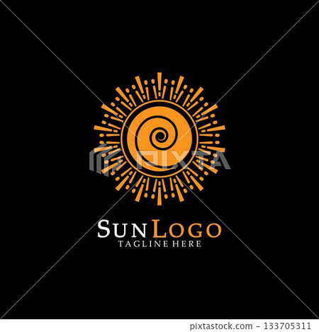 Sun Vector illustration Icon Sun Vector illustration Icon 133705311