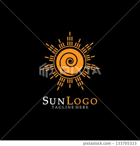 Sun Vector illustration Icon 133705323