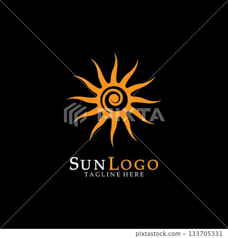 Sun Vector illustration Icon 133705331