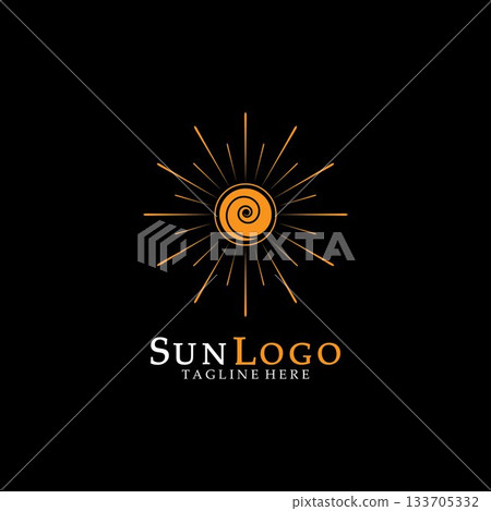 Sun Vector illustration Icon 133705332