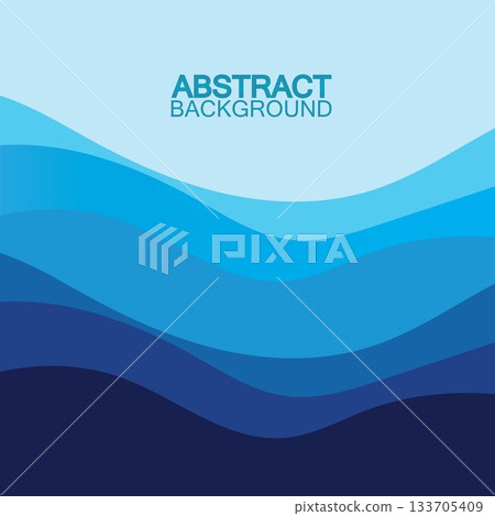 Blue wave vector abstract background flat design stock illustration Blue wave vector abstract background flat design stock illustration 133705409