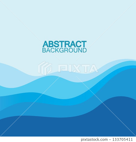 Blue wave vector abstract background flat design stock illustration Blue wave vector abstract background flat design stock illustration 133705411