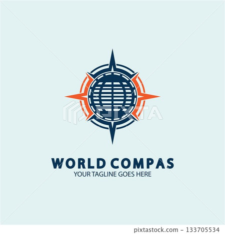 World Compass logo design, world logo concept, compass logo concept, earth icon, north, west, east and south direction, suitable for business and app logo or icon World Compass logo design, world logo concept, compass logo concept, earth icon, north, west, east and south direction, suitable for business and app logo or icon 133705534