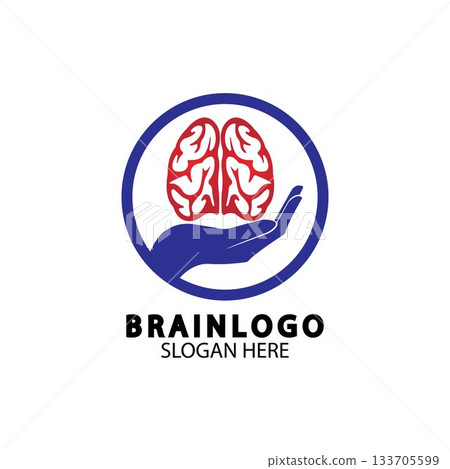 Brain logo designs concept vector, Health Brain Pulse logo, Brain care  logo template vector 133705599
