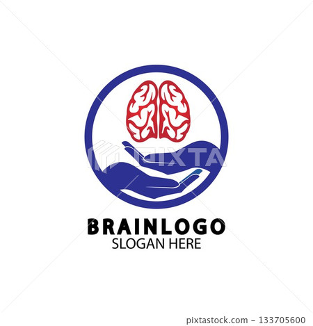 Brain logo designs concept vector, Health Brain Pulse logo, Brain care  logo template vector 133705600