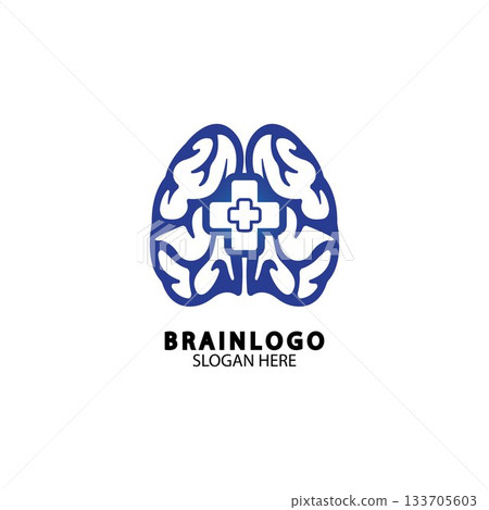 Brain logo designs concept vector, Health Brain Pulse logo, Brain care logo template vector Brain logo designs concept vector, Health Brain Pulse logo, Brain care logo template vector 133705603