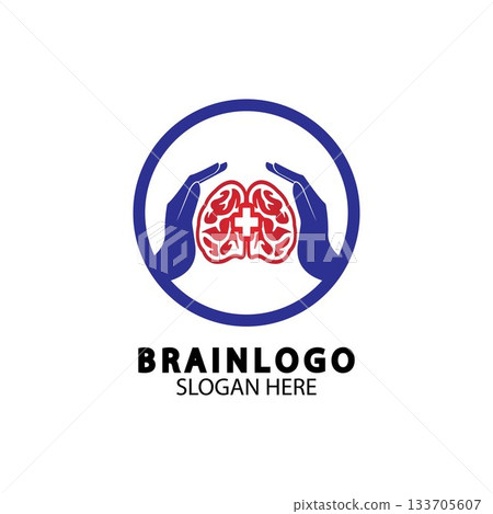 Brain logo designs concept vector, Health Brain Pulse logo, Brain care  logo template vector 133705607