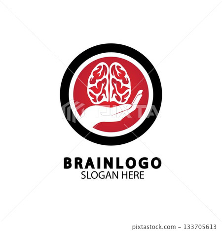 Brain logo designs concept vector, Health Brain Pulse logo, Brain care logo template vector Brain logo designs concept vector, Health Brain Pulse logo, Brain care logo template vector 133705613