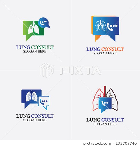 Lungs Consult Logo designs vector, Lungs Forum logo template, Lungs Care icon. Lungs Consult Logo designs vector, Lungs Forum logo template, Lungs Care icon. 133705740