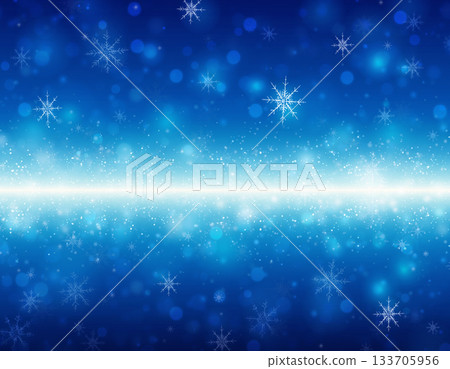 Blue sparkling crystal snow background wallpaper background material 133705956