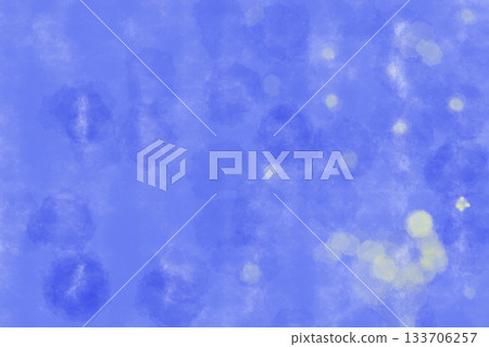 Illustration material: Gold pattern on a dark blue background (night sky image) 133706257