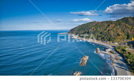 日本富山縣旭町笹川地區週邊景色 日本富山縣旭町笹川地區週邊景色 133706304