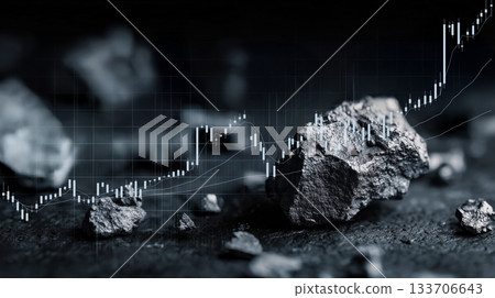 礦產資源成長:礦石和數位商品交易圖表 礦產資源成長:礦石和數位商品交易圖表 133706643